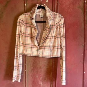 NWT cabi Playtime playdate Jacket Plaid Cheer Size M